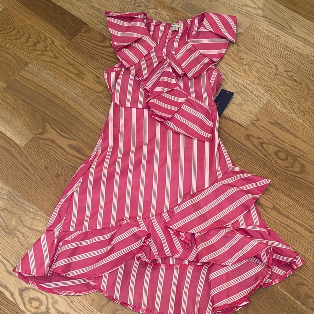 Habitual Kids High- Low Ruffle Dress NWT